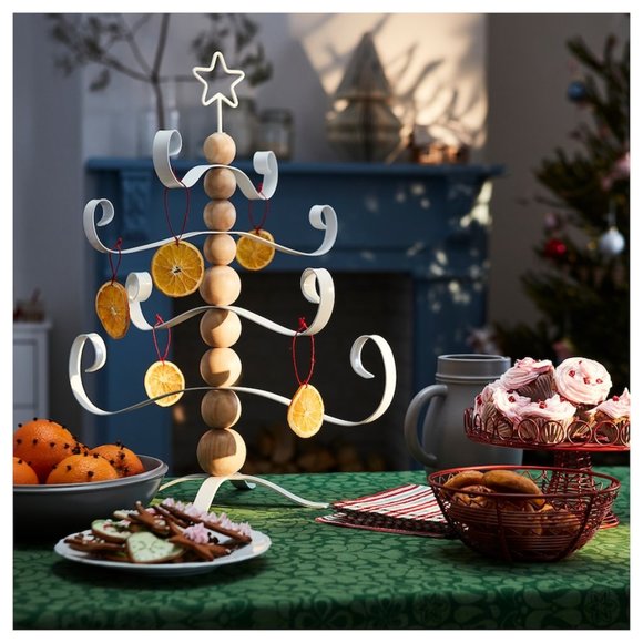 New ! IKEA Wood & Metal Table Christmas Tree 23" - Picture 1 of 5